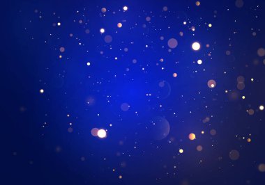 Mavi bokeh ışığı