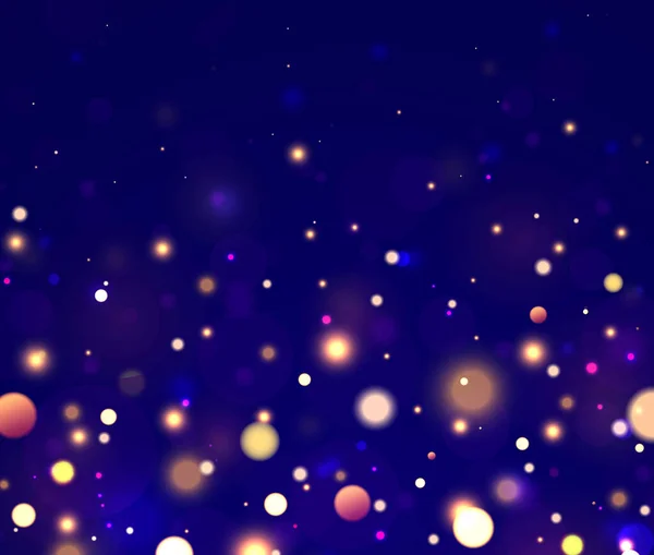Mavi bokeh ışığı