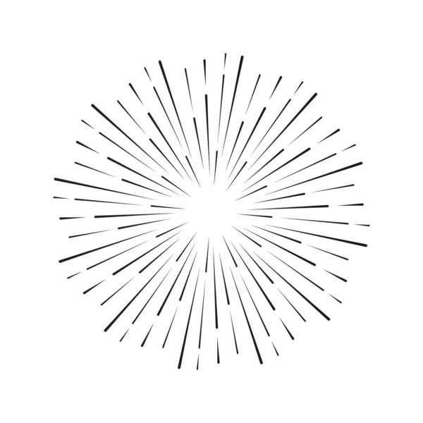 Rayos de luz de explosión — Vector de stock