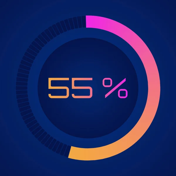 55%の図 — ストックベクタ