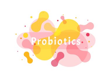 Probiotics bacteria logo. clipart