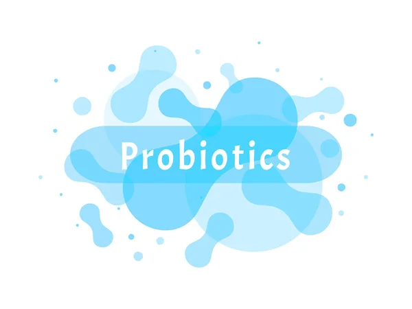 Logo der Probiotika-Bakterien. — Stockvektor