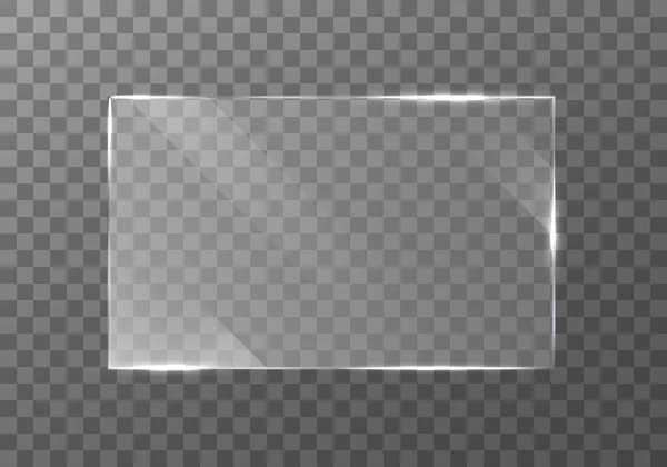 Плоская стеклянная пластина — стоковый вектор