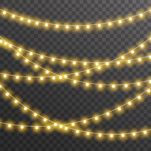 Lumières Lampe de Noël — Image vectorielle