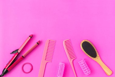 Pembe arka planda tarak