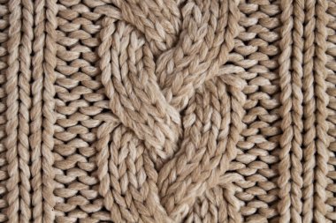 Güzel bir el yapımı yün desenli, sıcak bir kazak..