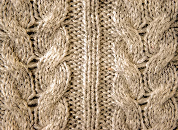 Warme Trui Met Een Prachtig Patroon Van Handgemaakte Wol — Stockfoto