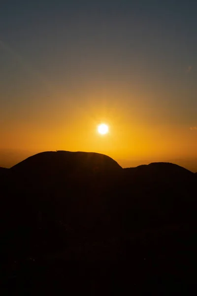 Sonnenuntergang Cerro Pelado Costa Rica — Stockfoto