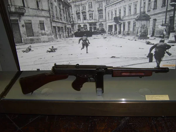 Kinci Dünya Savaşı Nda Sovyet Askerlerinin Silahları Eşyaları Wwii Kiev — Stok fotoğraf