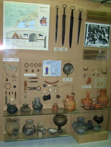 Artículos Escitas Presentados Museo Histórico Kiev Ucrania — Foto de Stock