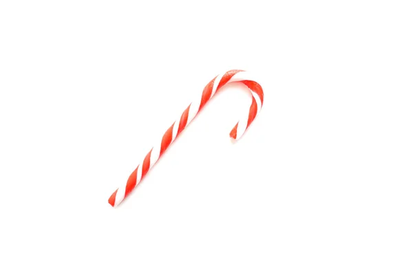 Jul godis sockerrör isolerad på vit bakgrund. — Stockfoto
