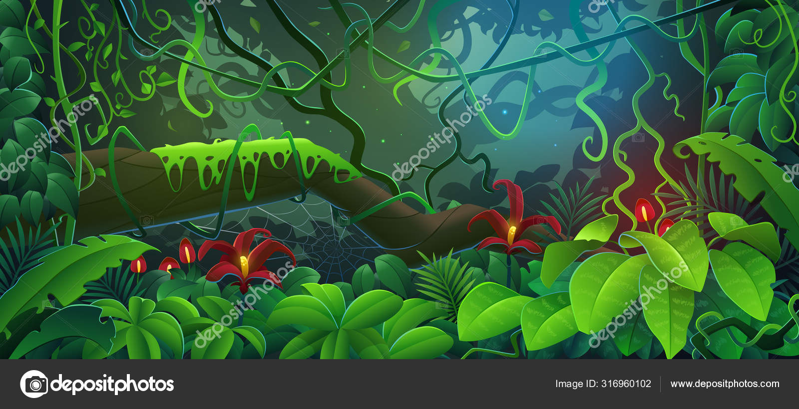 Jungle cartoon Vector Art Stock Images | Depositphotos Jungle cartoon Vector Art Stock Images | Depositphotos