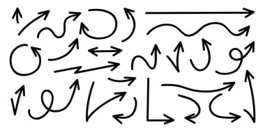 Bir çift ok. vektör illüstrasyonu.