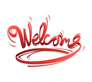 Yazıta hoş geldiniz. Harfli metne hoş geldin. Vektör illüstrasyonu.