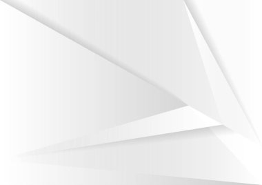 Soyut beyaz ve gri eğimli arkaplan. Geometrik modern tasarım. Vektör İllüstrasyonu. 