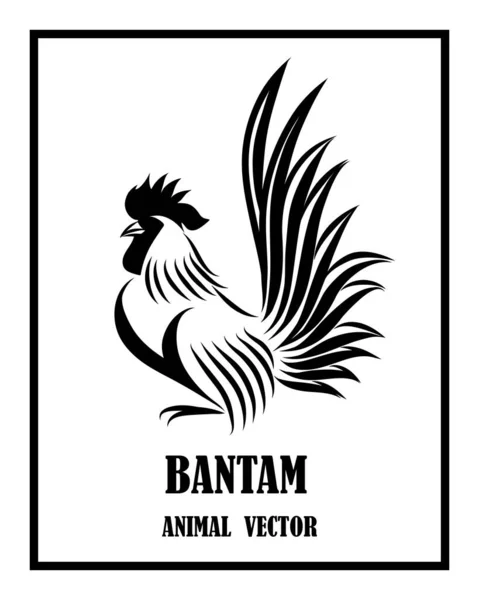 Логотип Бантама Стоит Месте — стоковый вектор