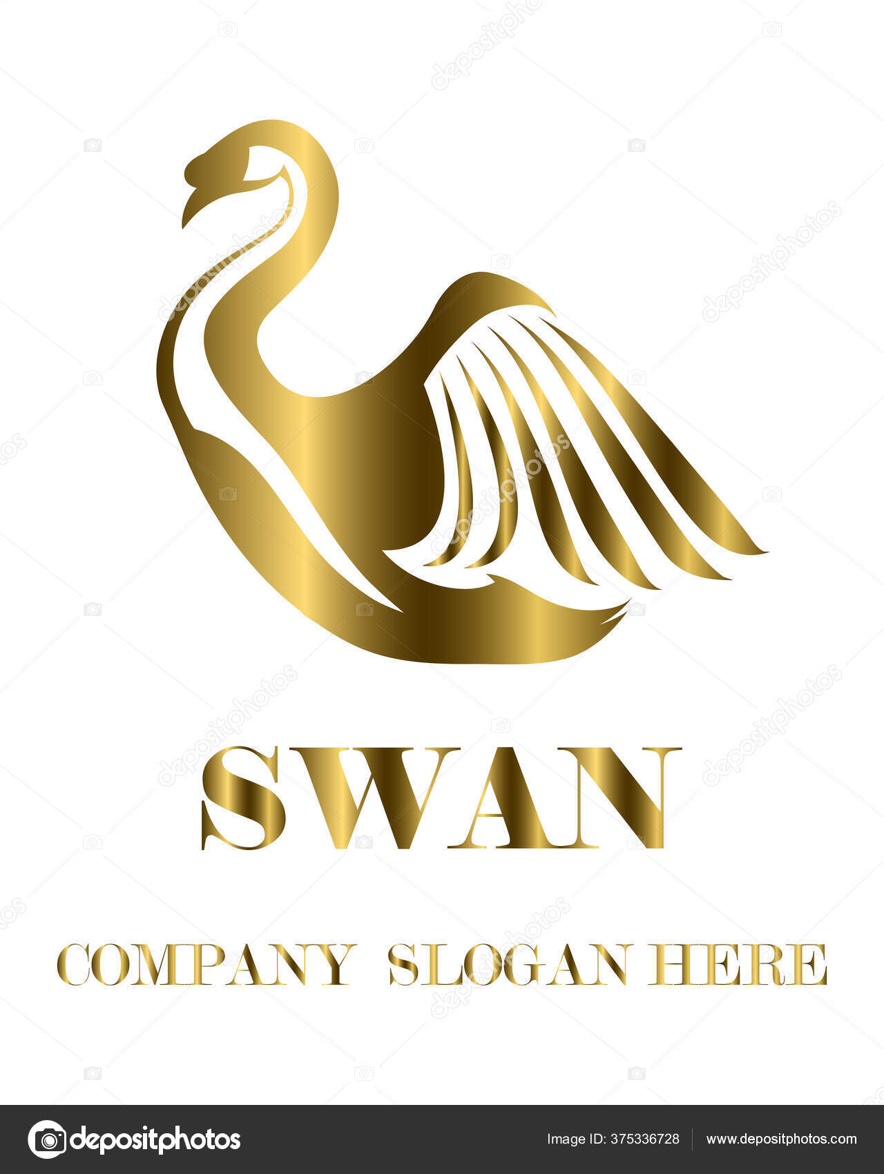 images Gold Swan Logo Png depositphotos