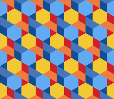 Soyut renkli geometrik doku, basitçe vektör çizimi