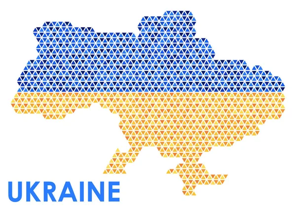 Барвиста Карта України Просто Векторна Ілюстрація — стоковий вектор