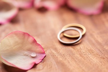 Romantik düğün kartı arkaplanı