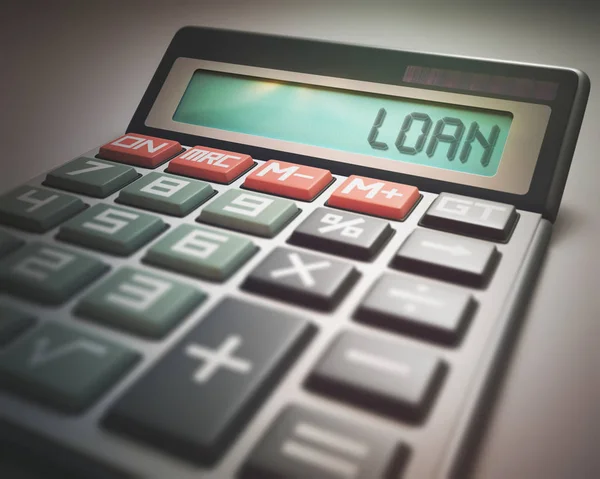 Loan Calculator / Business and Finance — Stock Photo, Image