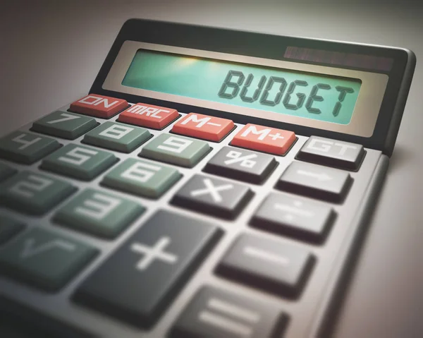 Budget Calculator / företag och finans — Stockfoto