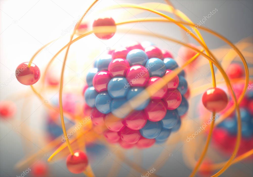 Molecular Model Colorful