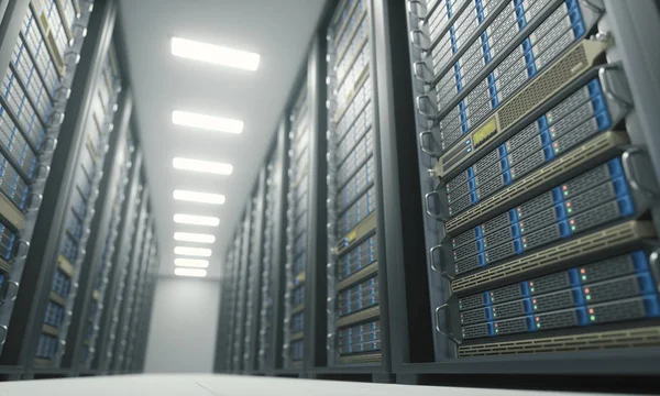 Server Room Data Center — Stock Photo, Image