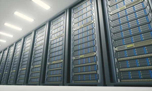 Server Room Data Center — Stock Photo, Image