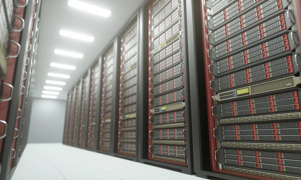 Server Room Data Center — Stock Photo, Image