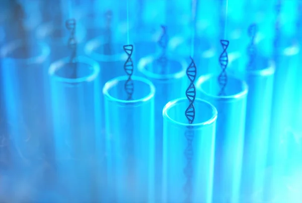 Тестовое клонирование ДНК трубки — стоковое фото