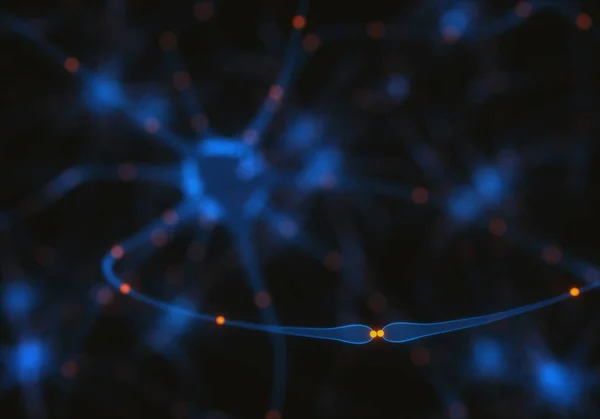 Neuronen elektrische Impulse — Stockfoto