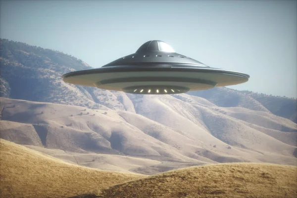 Alien Spaceship On Earth — Stock Photo, Image