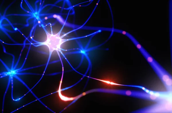 Neurons Electrical Pulses — Stock Photo, Image