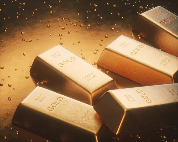 Goldnuggets fördern — Stockfoto