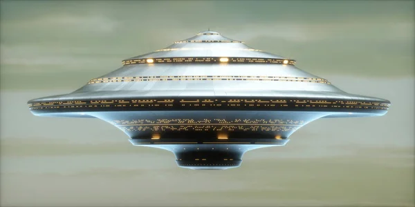 UFO Alien Spaceship / Clipping Path Included — Stock Photo, Image