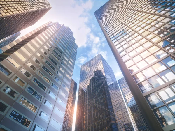 Modern binalar perspektif görünüm