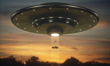 UFO Alien Abduction clipart