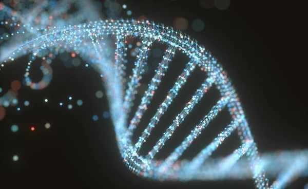 Estrutura da molécula de dna — Fotografia de Stock