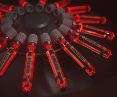 Kimyasal Test parlak kırmızı kan