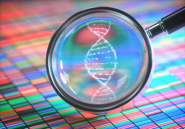 Ljudförstärkande Dna Helix — Stockfoto