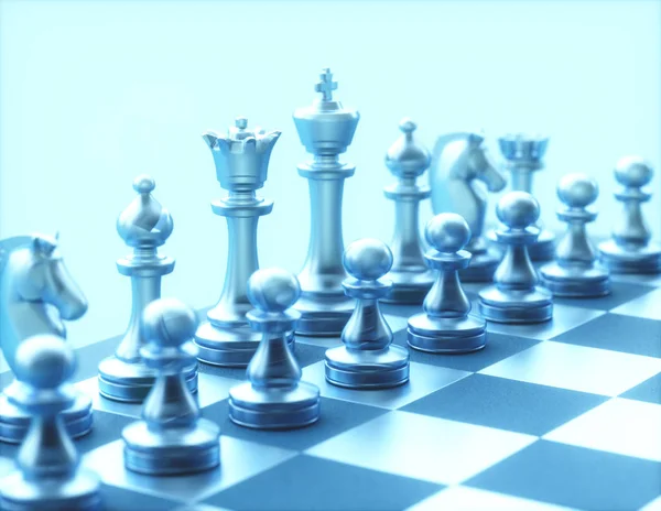 Chess Pieces Gameboard — Stock Photo, Image