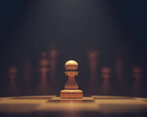 The Pawn In Highlight — Stock Photo, Image