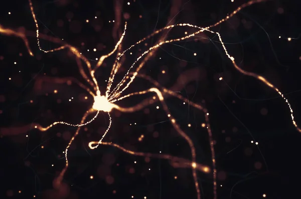 Neurones impulsions électriques — Photo