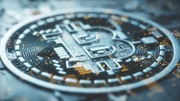 Κρυπτονόμισμα Bitcoin Επαγγελματίες Κρυπτονόμισμα Ψηφιακό Χρήμα Παγκόσμιο Επιχειρηματικό Δίκτυο Αγοράς — Αρχείο Βίντεο