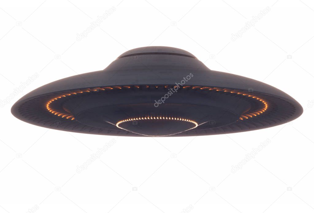 Unidentified Flying Object Space Clipping Path