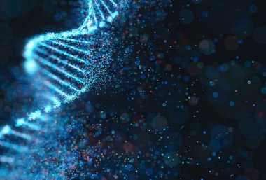 Renkli Genetik Kod DNA Molekül Yapısı