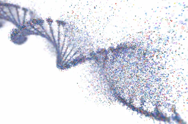 Структура молекул ДНК генетичного розладу — стокове фото