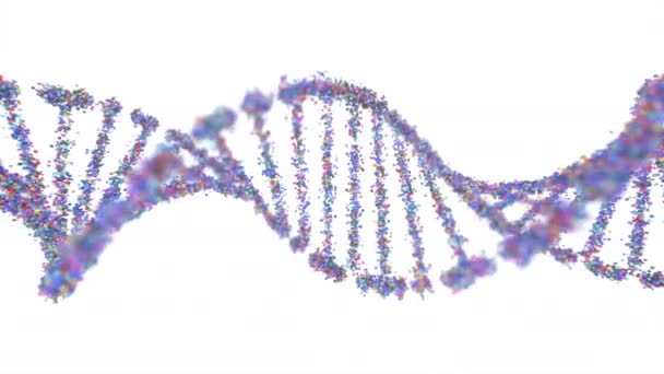 Genetic Syndrome Genetic Disorder Illustration Science Concept Colorful Dna Molecule — Stock Video