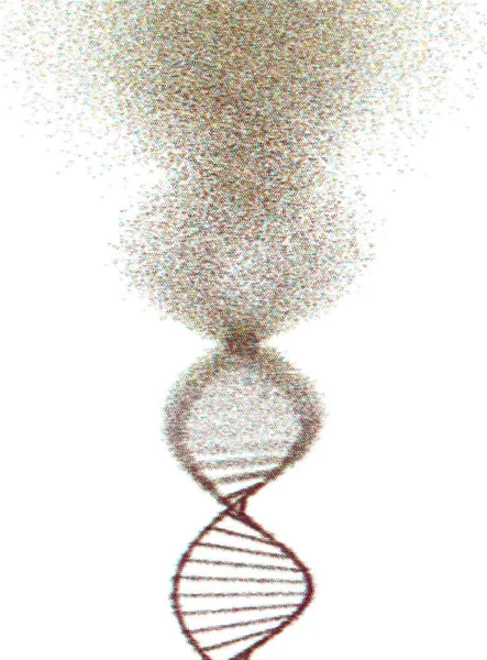 Окислительное ДНК Повреждение генетического расстройства молекулярная структура — стоковое фото
